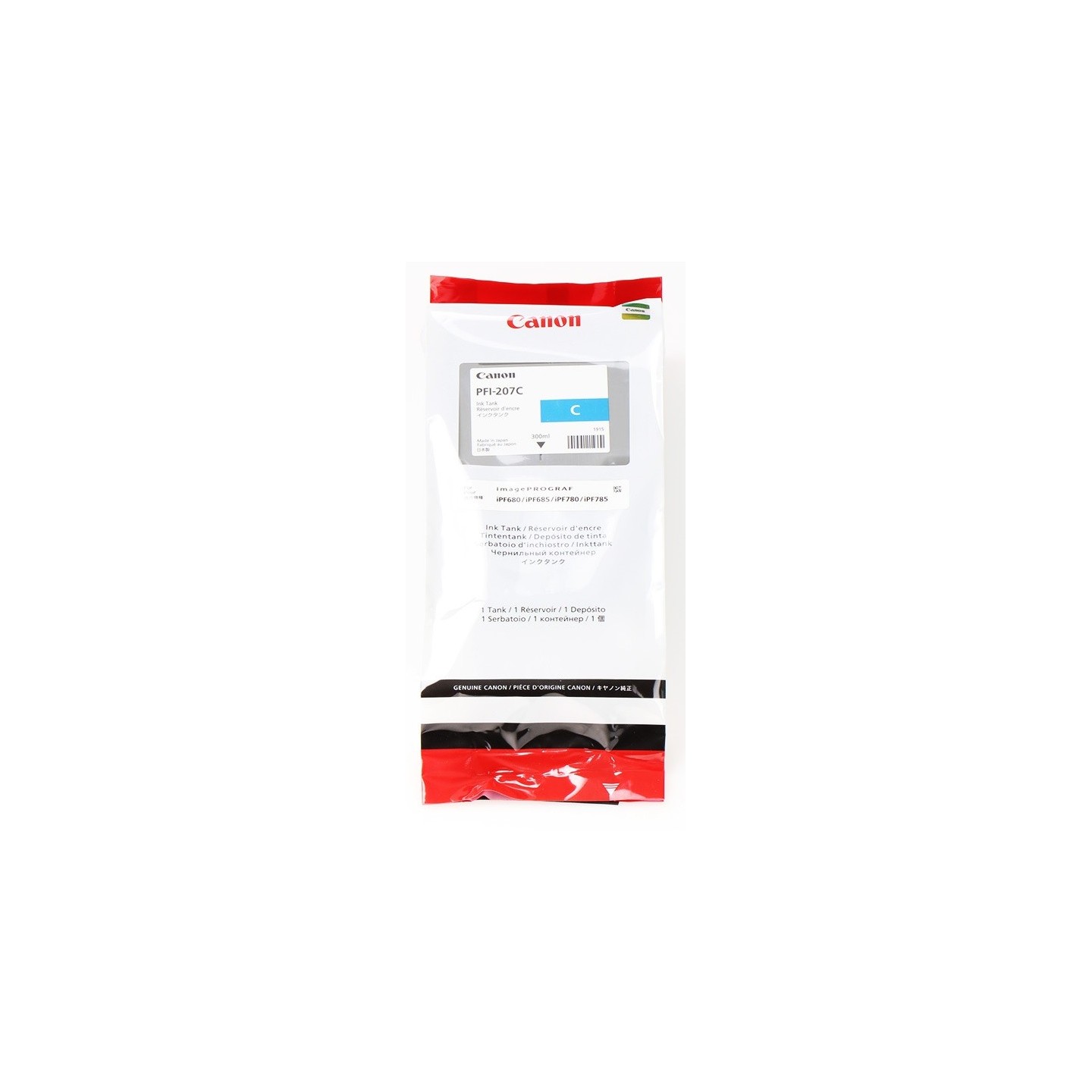 Encre Cyan Canon pour  / IPF680 / IPF780..... (PFI-207)