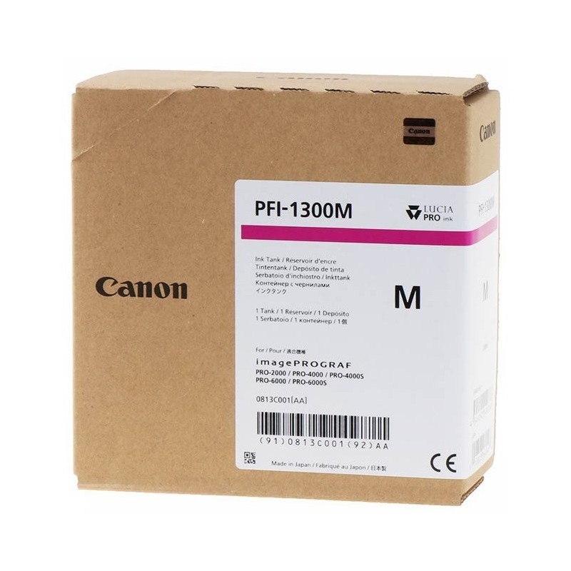 Cartouche Jet d'encre Magenta CANON (330ml) pour ImagePrograf PRO (PFI1300M)