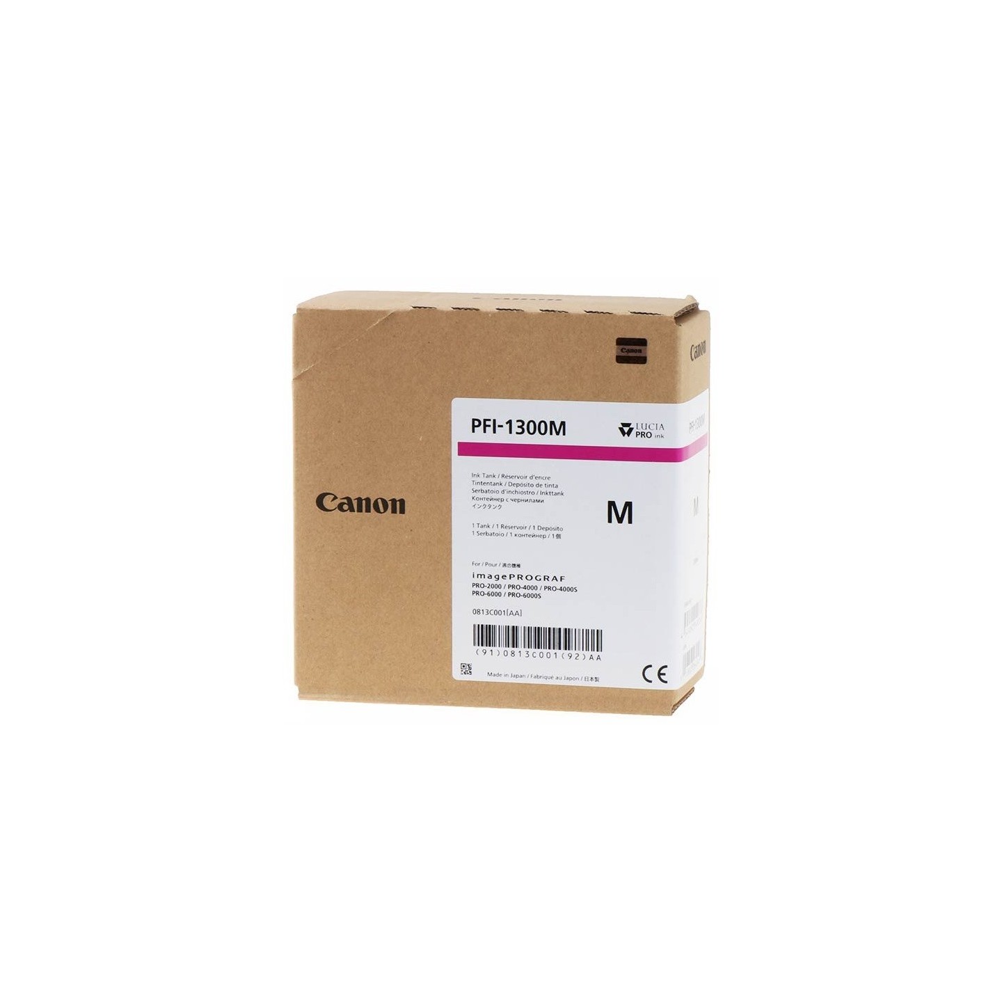 Cartouche Jet d'encre Magenta CANON (330ml) pour ImagePrograf PRO (PFI1300M)