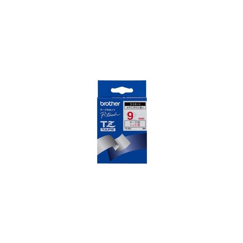 Ruban Matriciel rouge Brother  (TZ-222) 9mm, Toner Express : achat en ligne de Ruban Matriciel rouge Brother  (TZ-222) 9mm pour 