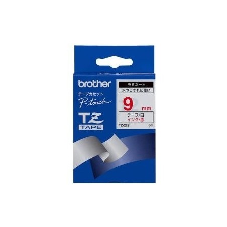 Ruban Matriciel rouge Brother  (TZ-222) 9mm, Toner Express : achat en ligne de Ruban Matriciel rouge Brother  (TZ-222) 9mm pour 