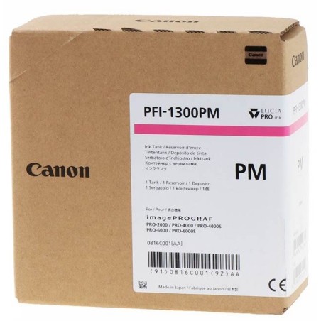 Cartouche Jet d'encre Photo Magenta CANON (330ml) pour ImagePrograf PRO (PFI1300PM)