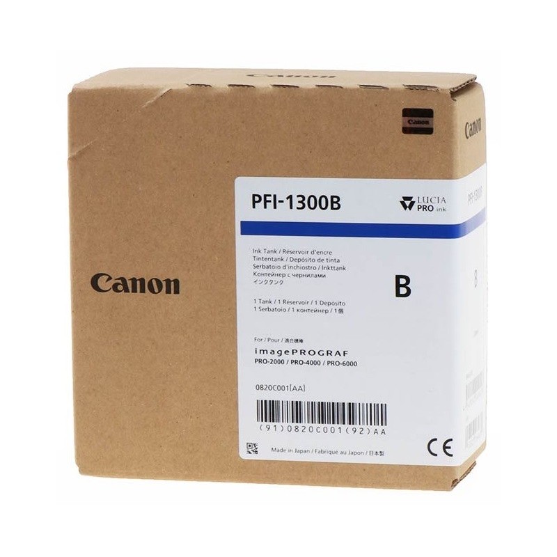 Cartouche Jet d'encre Bleu CANON (330ml) pour ImagePrograf PRO (PFI1300B)