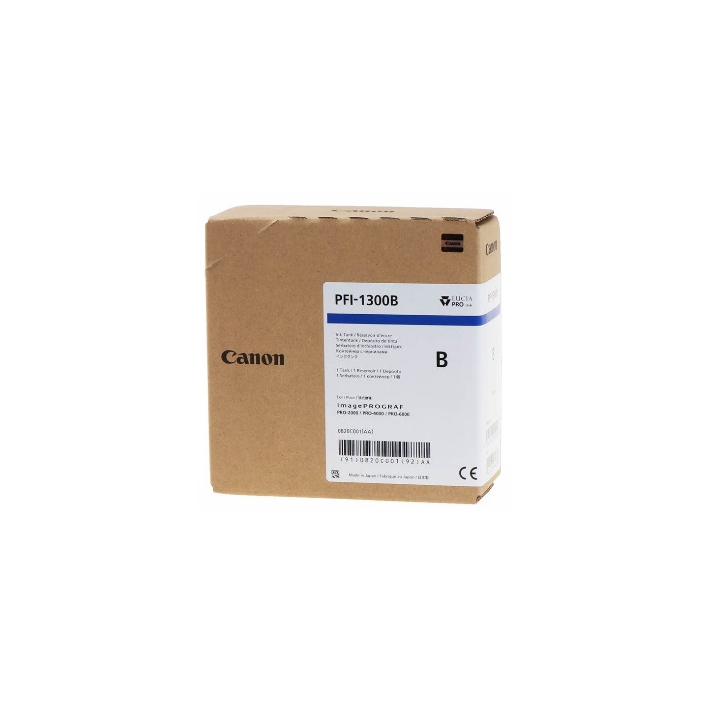 Cartouche Jet d'encre Bleu CANON (330ml) pour ImagePrograf PRO (PFI1300B)