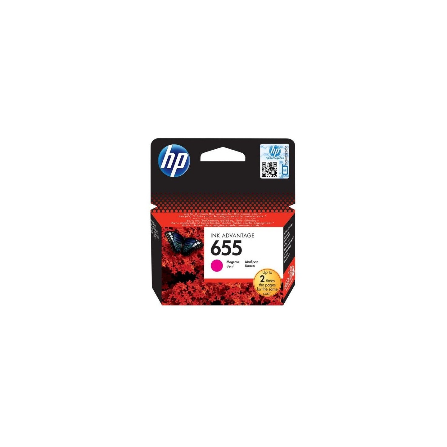 Cartouche Magenta HP pour Deskjet Ink Advantage 4615,... (N°655)