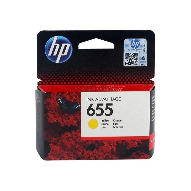 Cartouche Jaune HP pour Deskjet Ink Advantage 4615,... (N°655)