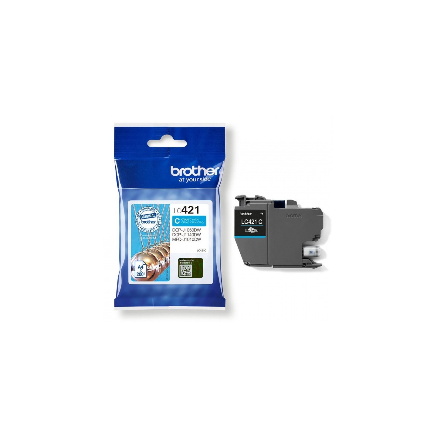 Cartouche Cyan Brother pour DCP-J1050dw / DCP-J1140dw / MFC-J1010dw