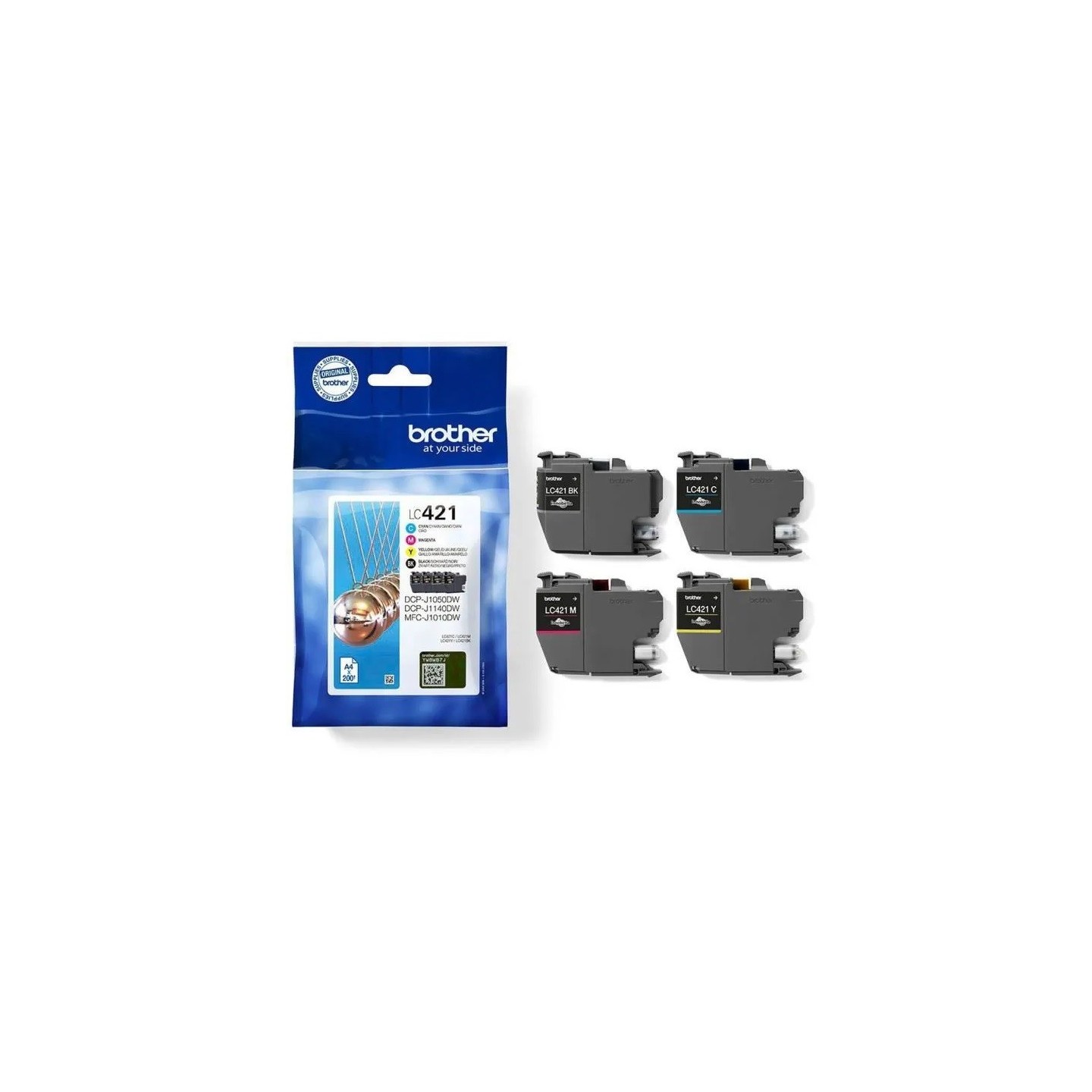 Pack 4 Cartouches Brother pour DCP-J1050dw / DCP-J1140dw / MFC-J1010dw