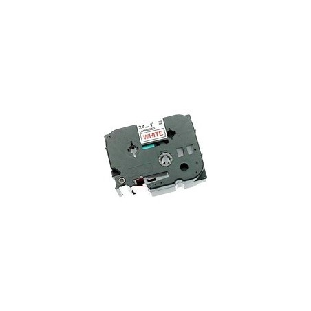 Ruban Matriciel rouge/blanc Brother  (TZ-252)  24mm, Toner Express : achat en ligne de Ruban Matriciel rouge/blanc Brother  (TZ-