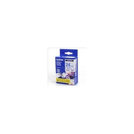 Ruban Matriciel Bleu/blanc Brother  (TZ-253)  24mm, Toner Express : achat en ligne de Ruban Matriciel Bleu/blanc Brother  (TZ-25