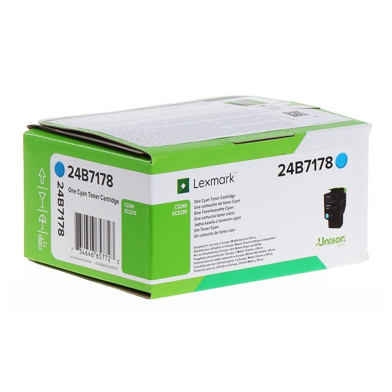 Cartouche de toner Cyan Lexmark pour XC2235, C2240