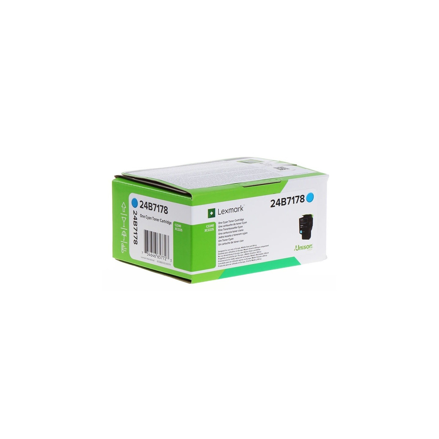 Cartouche de toner Cyan Lexmark pour XC2235, C2240