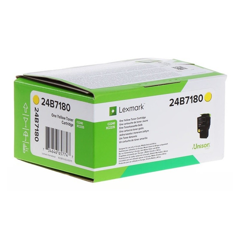 Cartouche de toner Jaune Lexmark pour XC2235, C2240