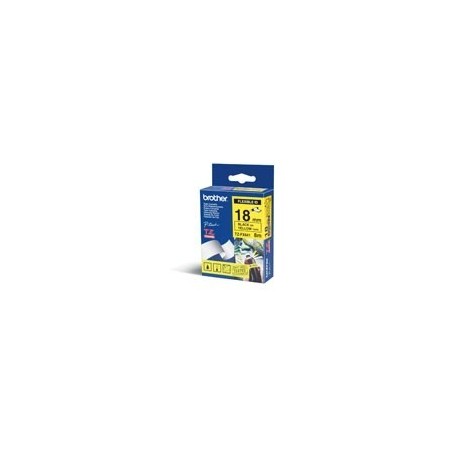 Ruban flexibel jaune/noir Brother (TZ-FX641)  18mm, Toner Express : achat en ligne de Ruban flexibel jaune/noir Brother (TZ-FX64