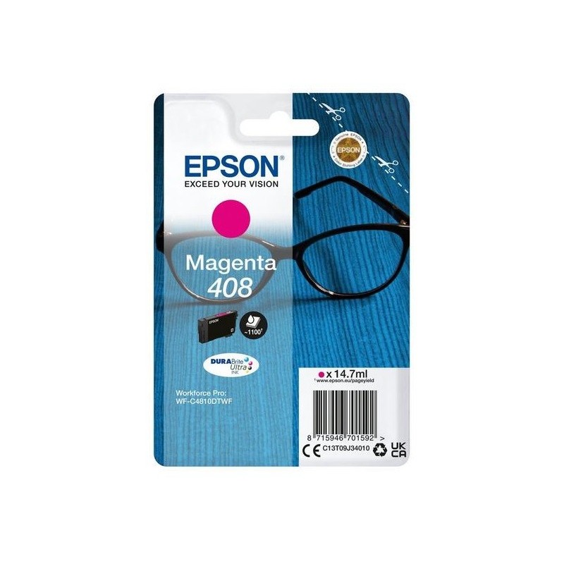 Cartouche d'encre Magenta Epson pour WorkForce Pro WF-C4810, ... (408)