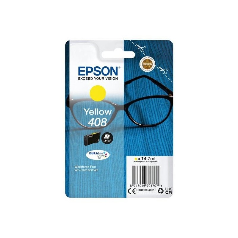 Cartouche d'encre Jaune Epson pour WorkForce Pro WF-C4810, ... (408)