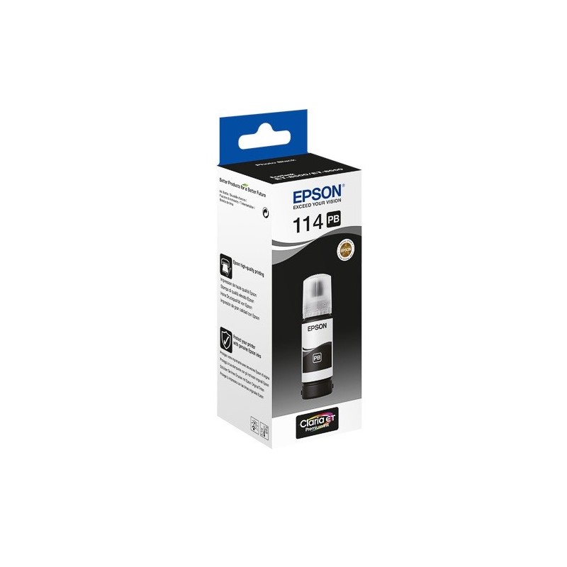 Cartouche Noir Photo Epson pour EcoTank  ET-8500, ... (114)