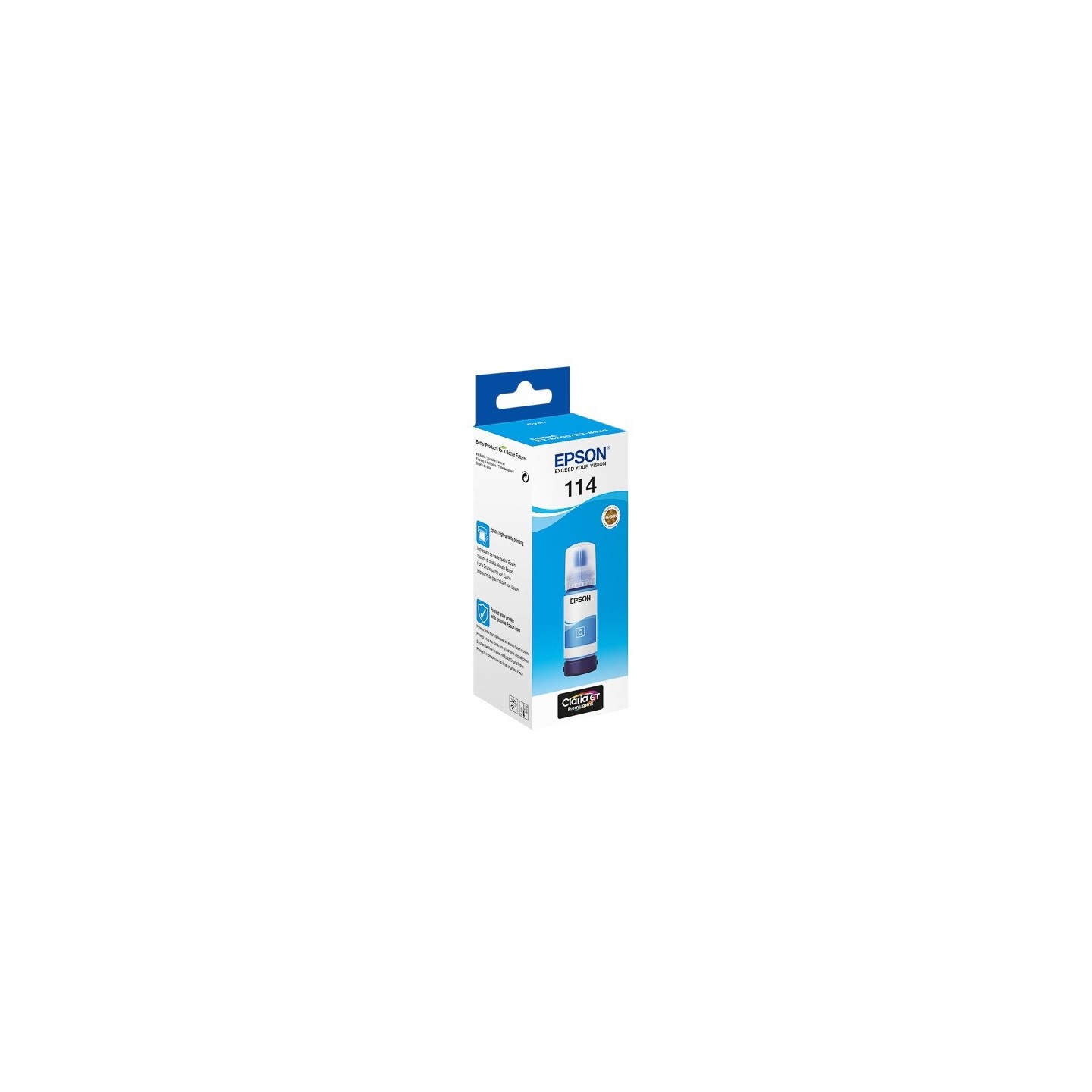 Cartouche Cyan Epson pour EcoTank  ET-8500, ... (114)