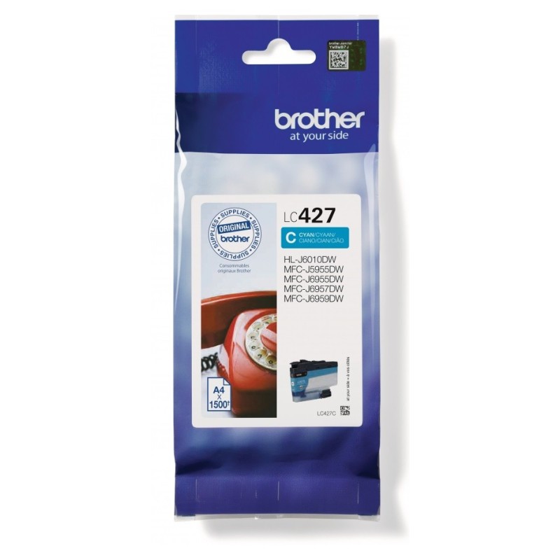Cartouche Jet d'encre Cyan BROTHER pour MFC-J6955DW, ... (1 500 pages)