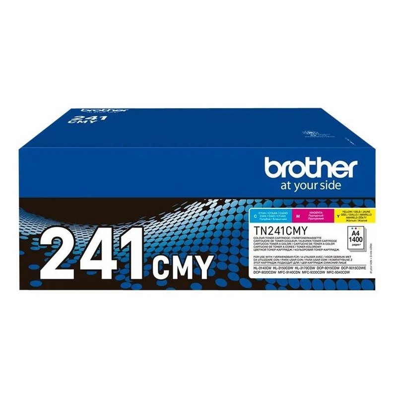 Pack 3 Toners couleur Brother pour DCP9020 / HL3140 (TN241CMY)....