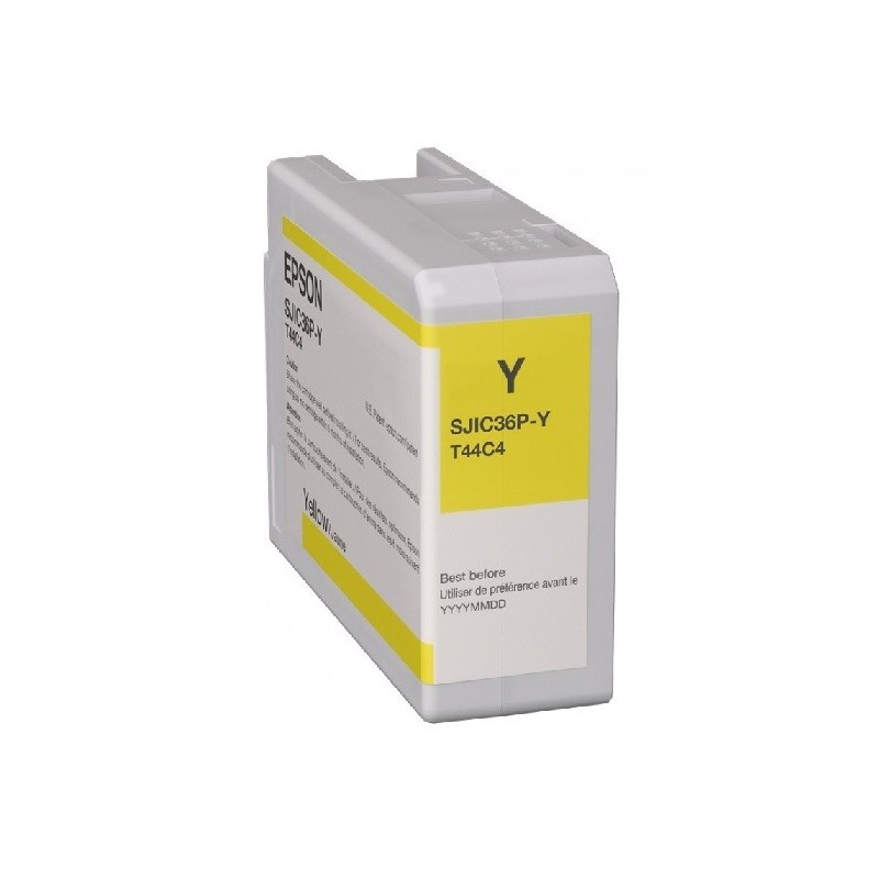 Cartouche d'encre Jaune Epson pour ColorWorks C6500, ... (SJIC36P-Y)