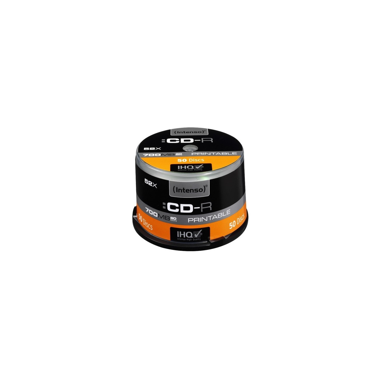 Intenso CD-R 80min. 700MB, 52 speed - inkjet printable - spindle 50pack 