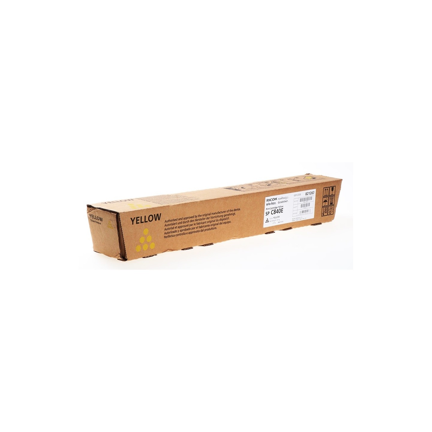 Toner Jaune Ricoh pour SPC840DN / SPC842DN (821260)