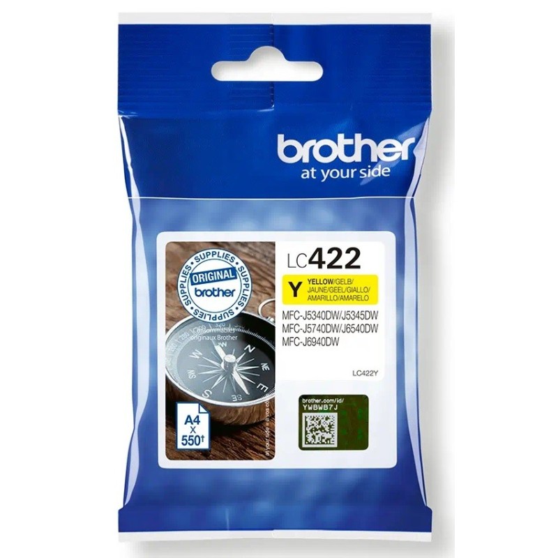 Cartouche Jaune Brother pour MFC-J5340dw / MFC-J5345dw / MFC-J5740dw
