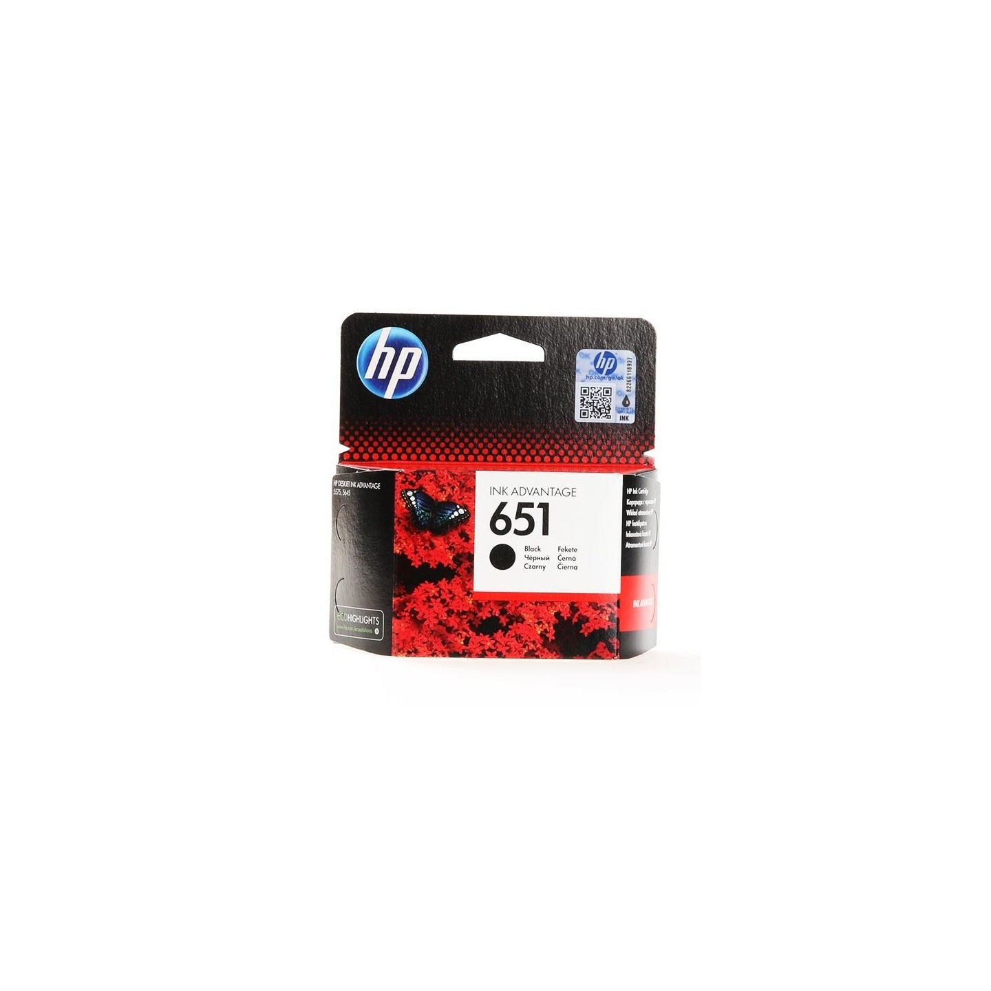 Cartouche Noire HP n°651 pour Deskjet Ink Advantage 5575...