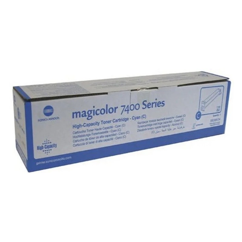 Toner cyan Konica Minolta pour Magicolor 7450, Toner Express : achat en ligne de Toner cyan Konica Minolta pour Magicolor 7450 p