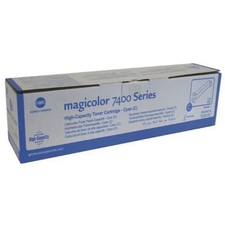 Toner cyan Konica Minolta pour Magicolor 7450, Toner Express : achat en ligne de Toner cyan Konica Minolta pour Magicolor 7450 p