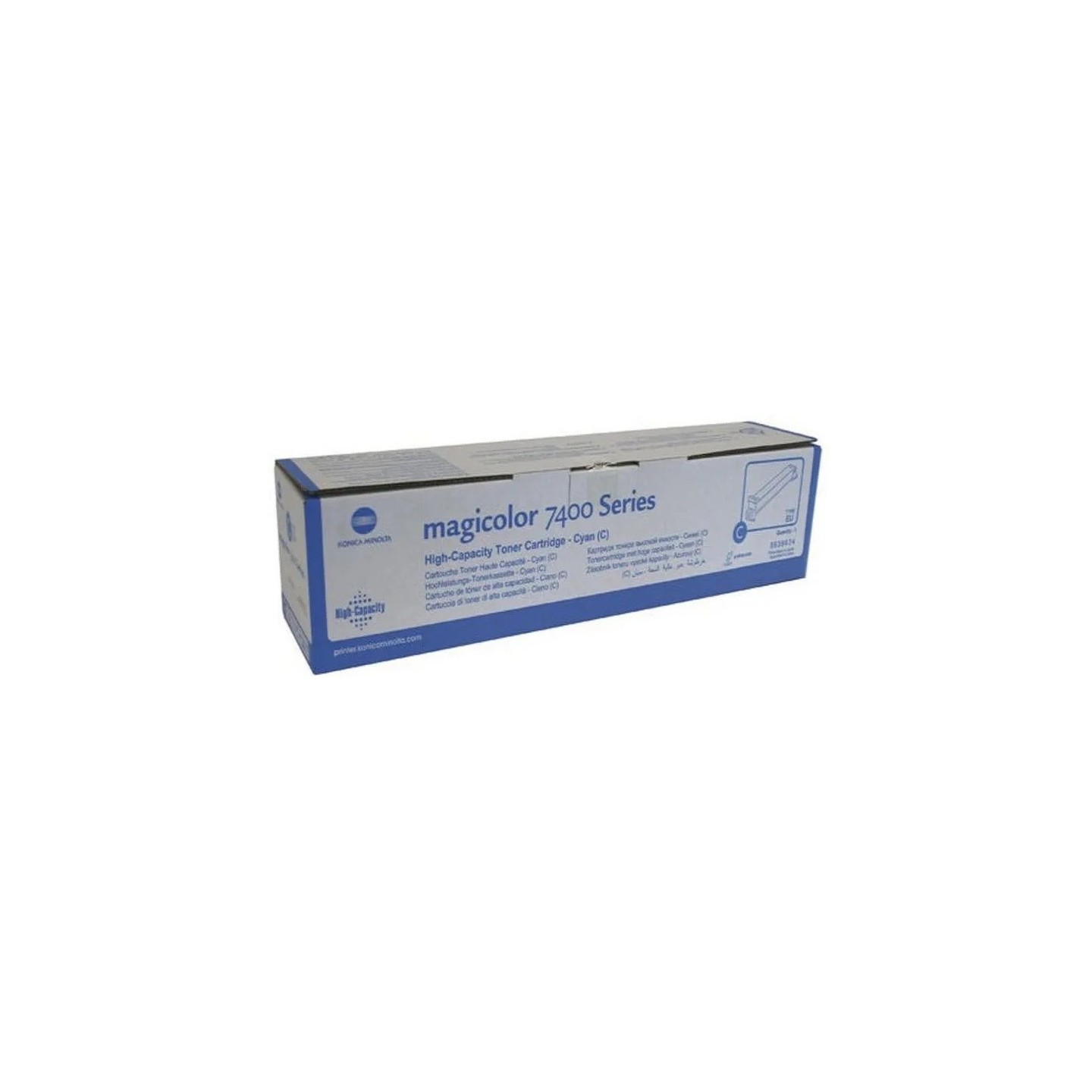 Toner cyan Konica Minolta pour Magicolor 7450, Toner Express : achat en ligne de Toner cyan Konica Minolta pour Magicolor 7450 p