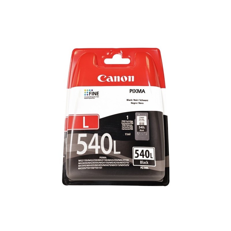 Cartouche noire Canon PG-540L pour Pixma MG2150 / MG3150...