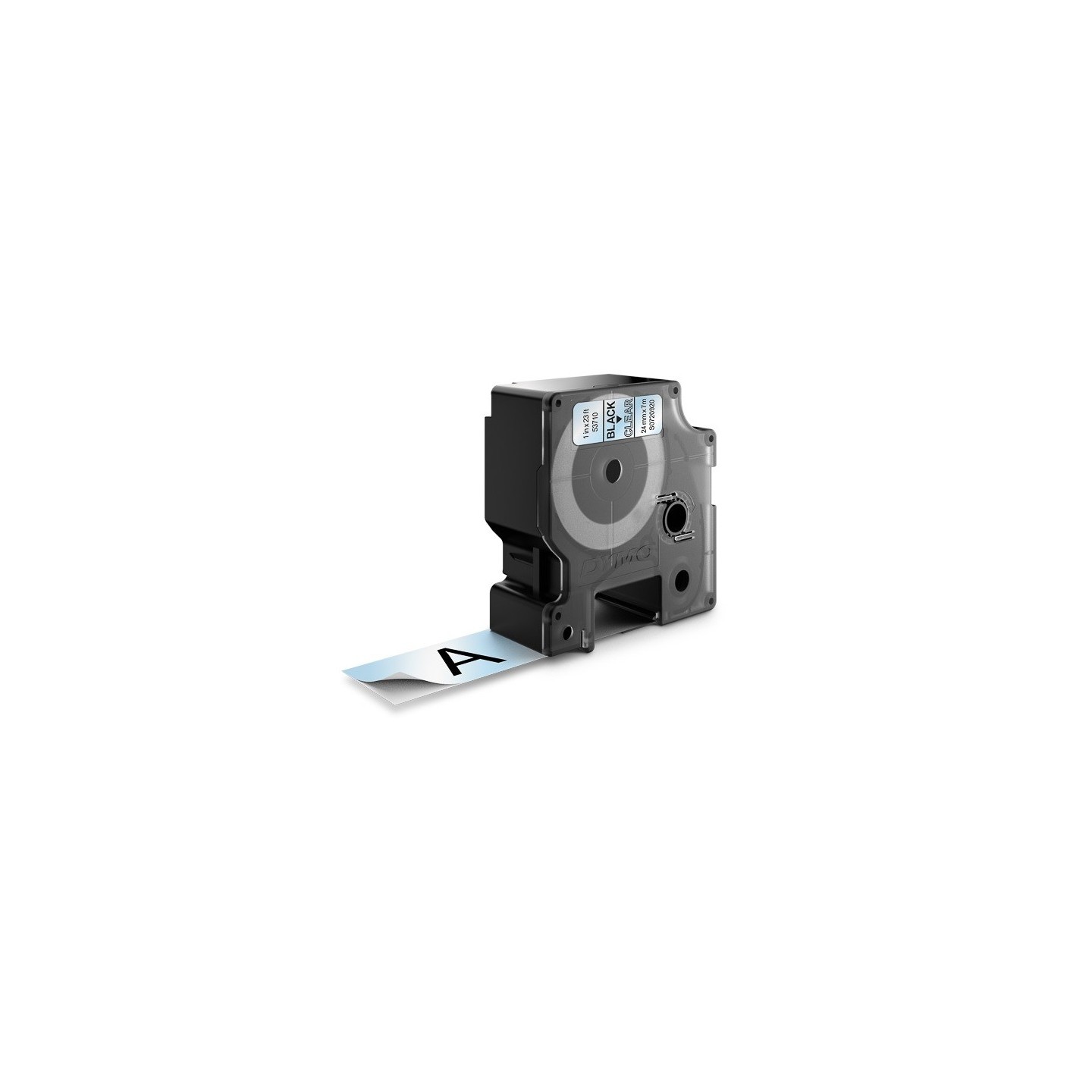 Ruban Dymo D1 (53710) - Noir sur transparent - 24mm x 7m Noir DYMO pour LabelManager