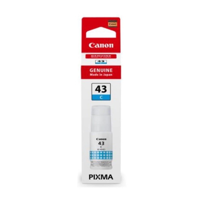 Cartouche d'encre Cyan Canon GI-43C pour Pixma G540...