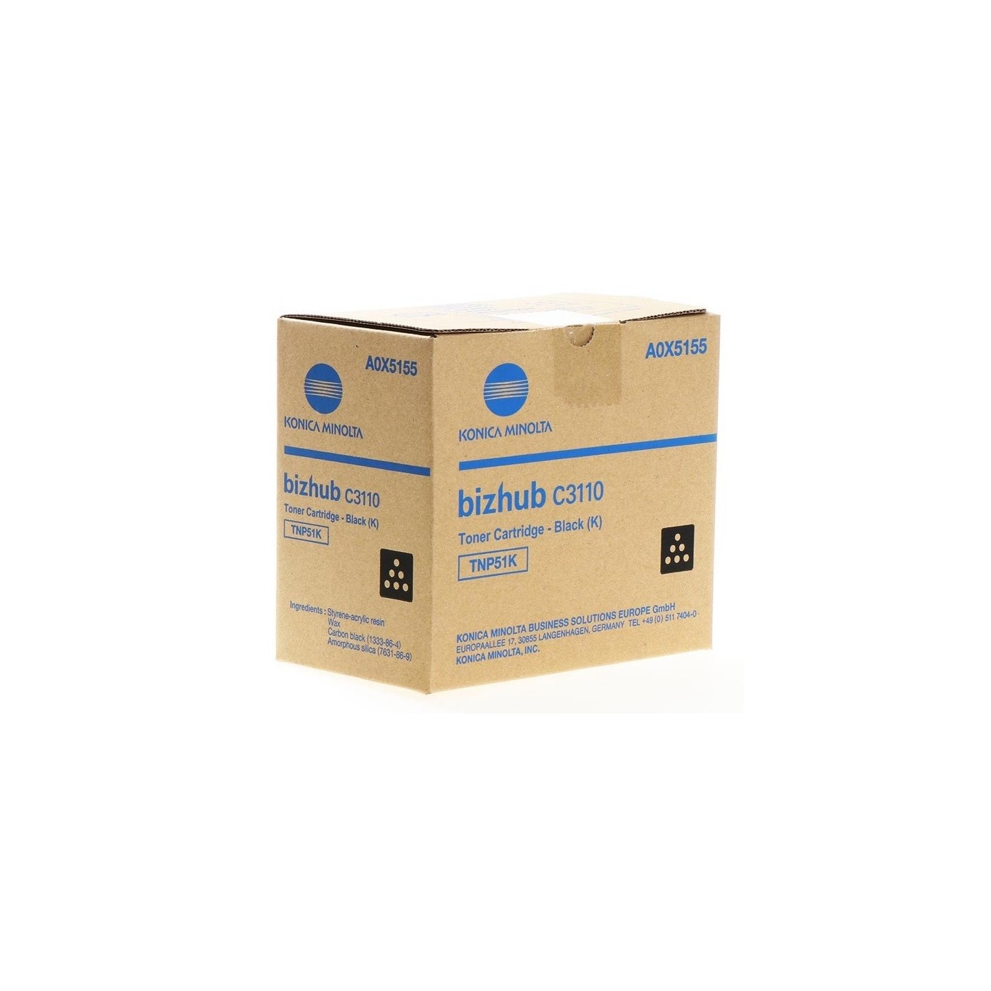 Toner noir Konica-Minolta Bizhub C3110 (TNP-51K)