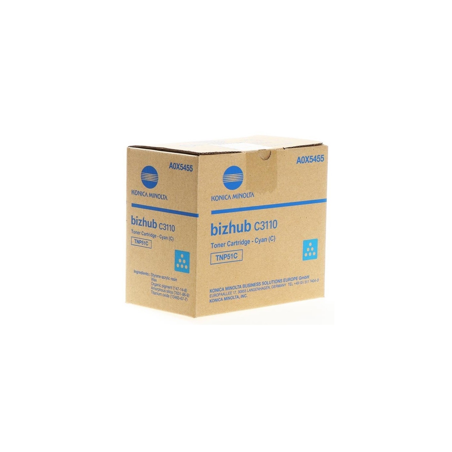 Toner cyan Konica-Minolta Bizhub C3110 (TNP-51C)