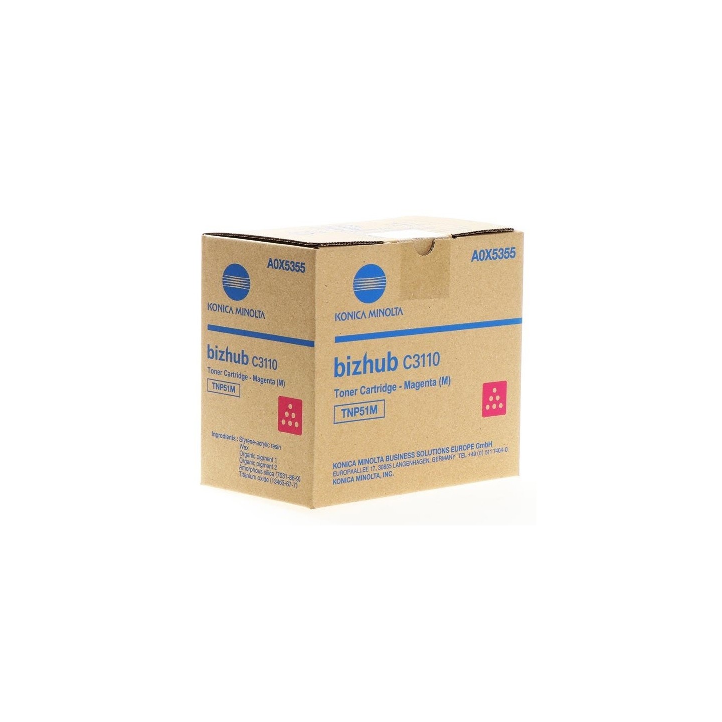 Toner magenta Konica-Minolta Bizhub C3110 (TNP-51M)