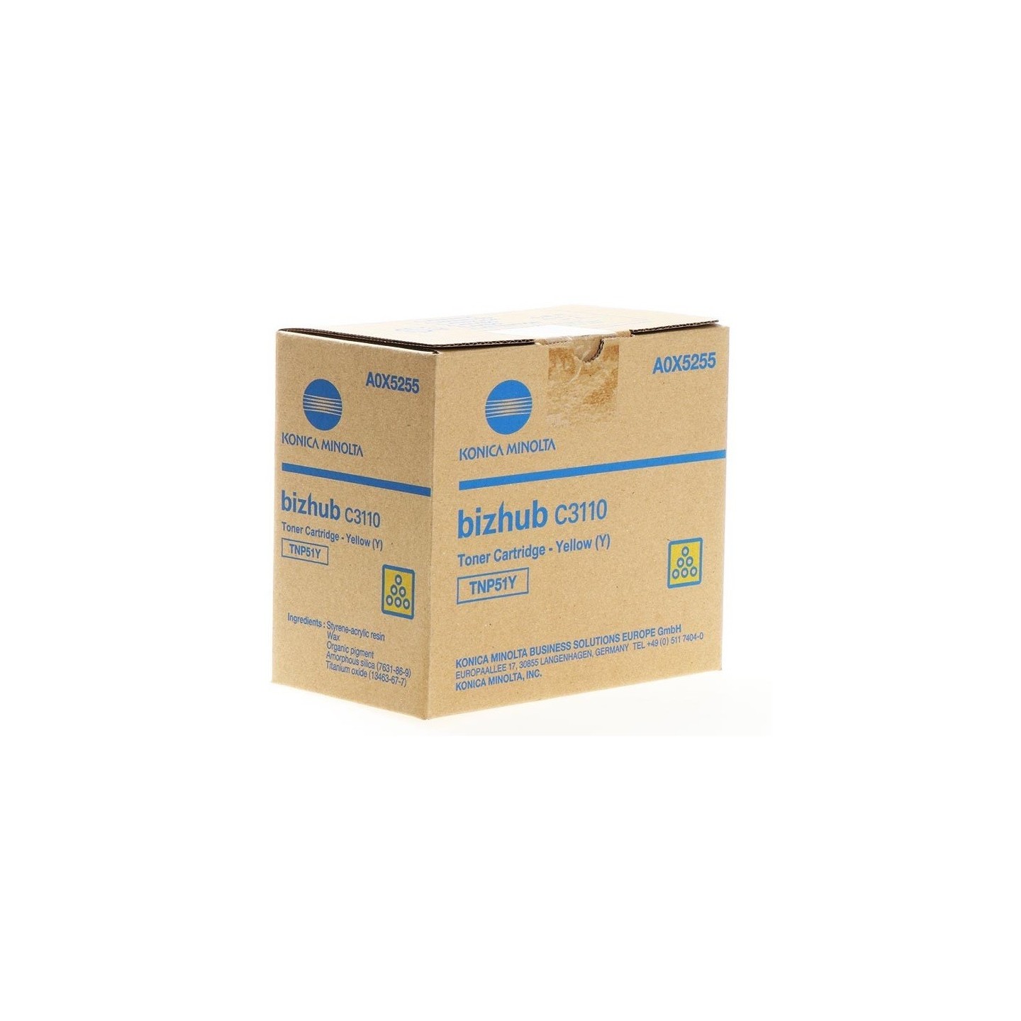 Toner jaune Konica-Minolta Bizhub C3110 (TNP-51Y)