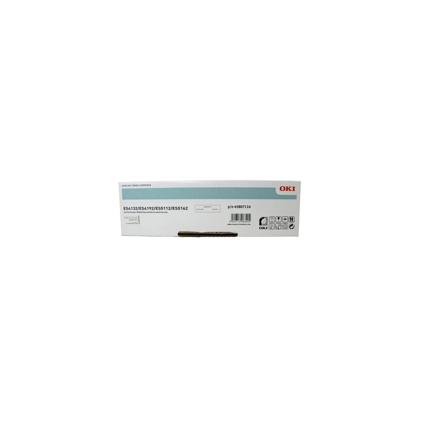 Toner noir Oki pour imprimante ES4132, ES4192, ES5112,...