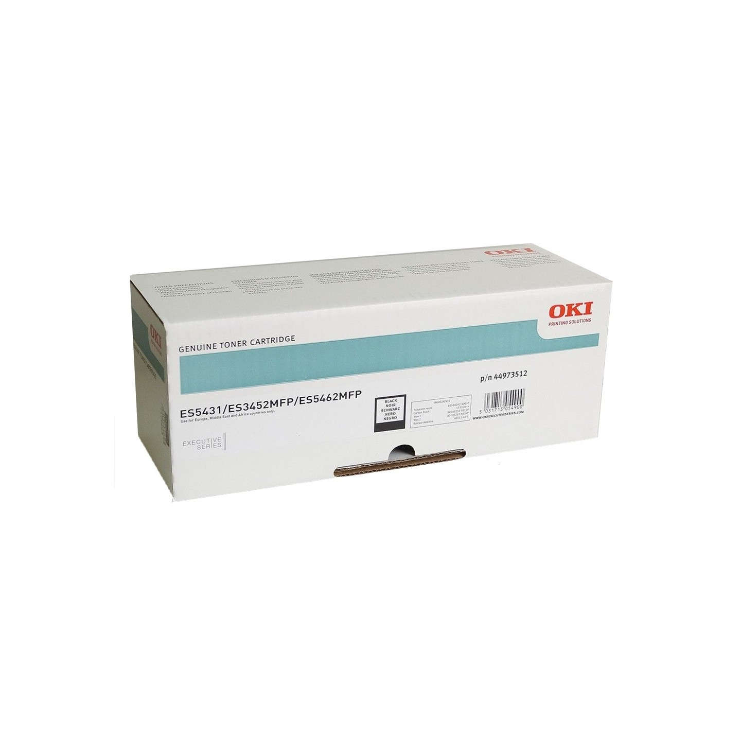 Toner noir Oki pour imprimante ES3452, ES5431dn, ES5462dnw,...