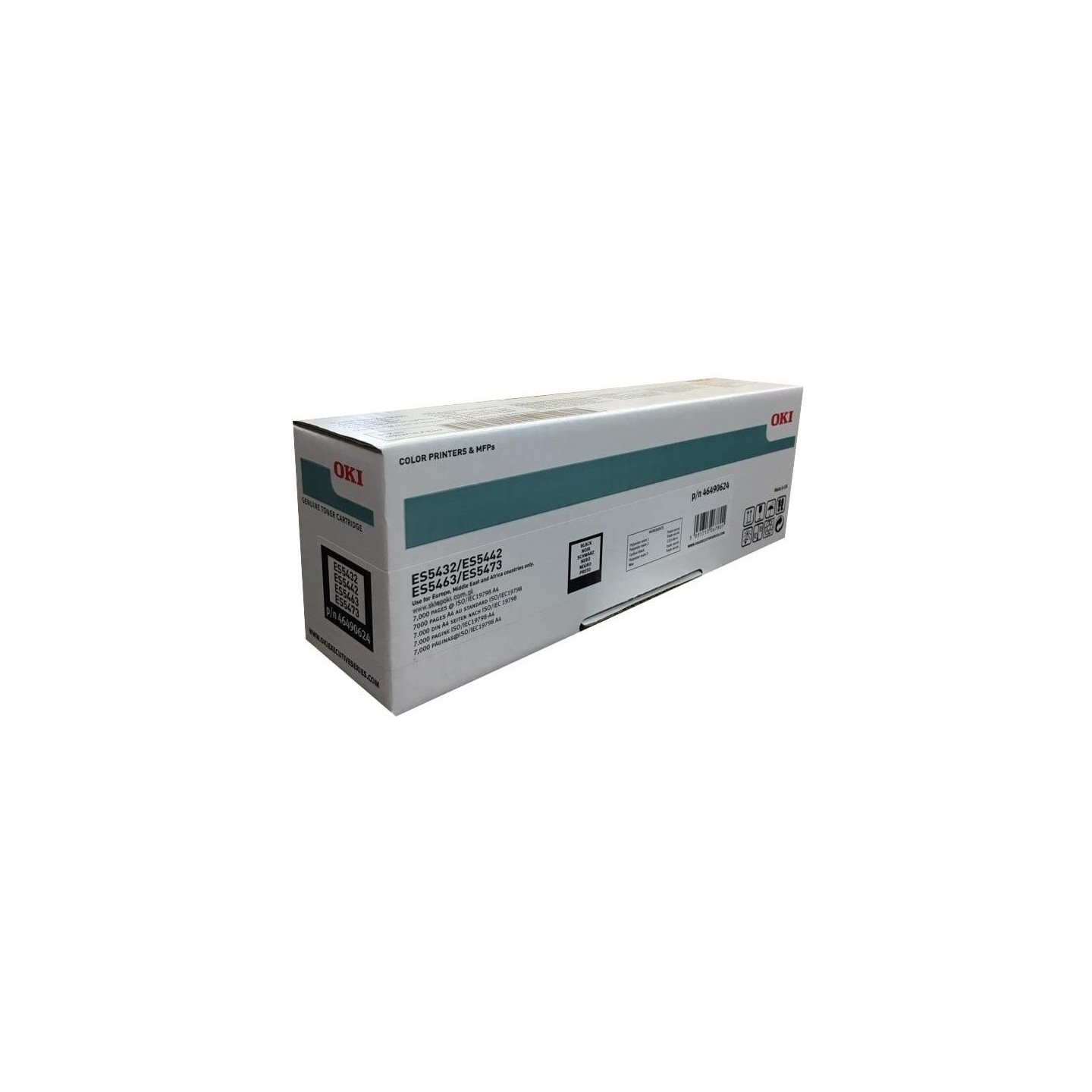 Toner noir Oki pour imprimante ES5432, ES5442, ES5473