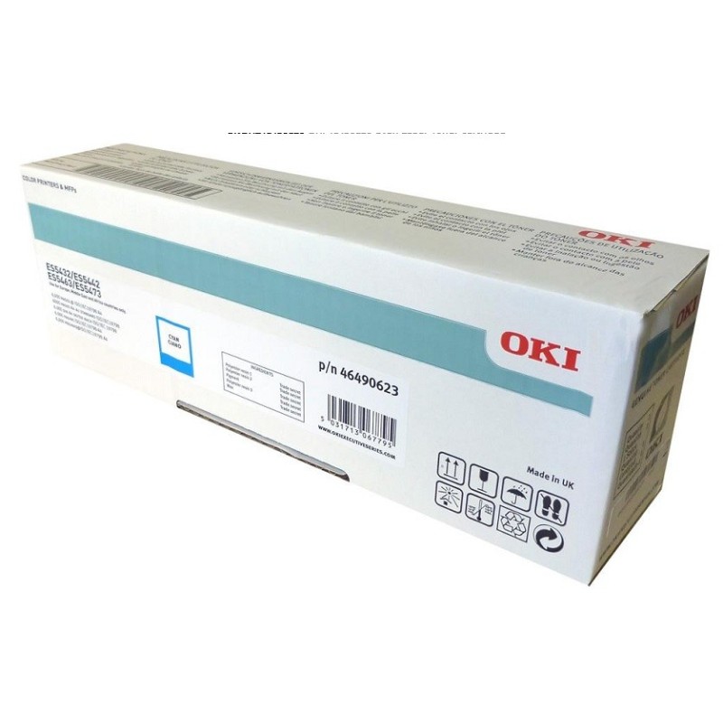 Toner Cyan Oki pour imprimante ES5432, ES5442, ES5473