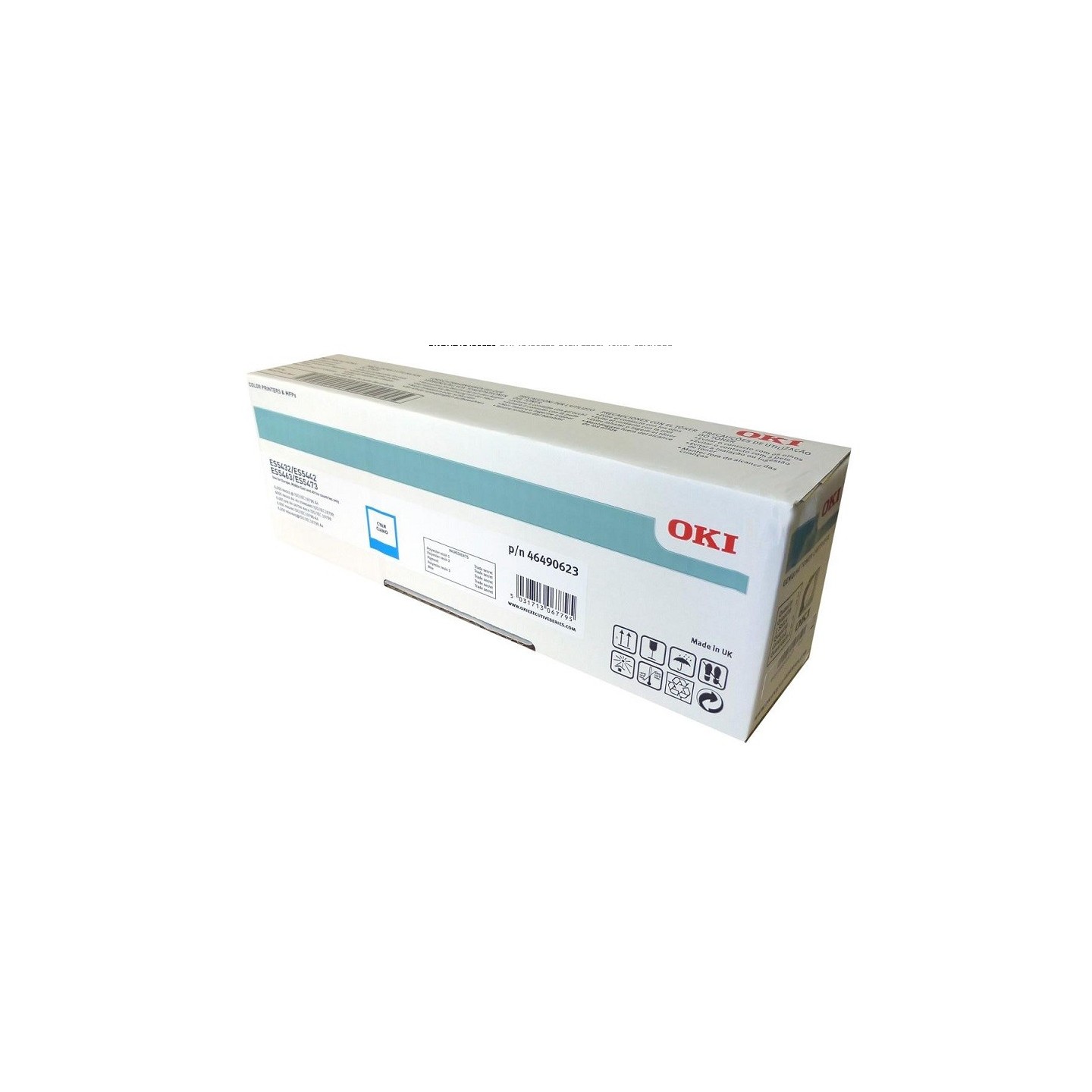 Toner Cyan Oki pour imprimante ES5432, ES5442, ES5473