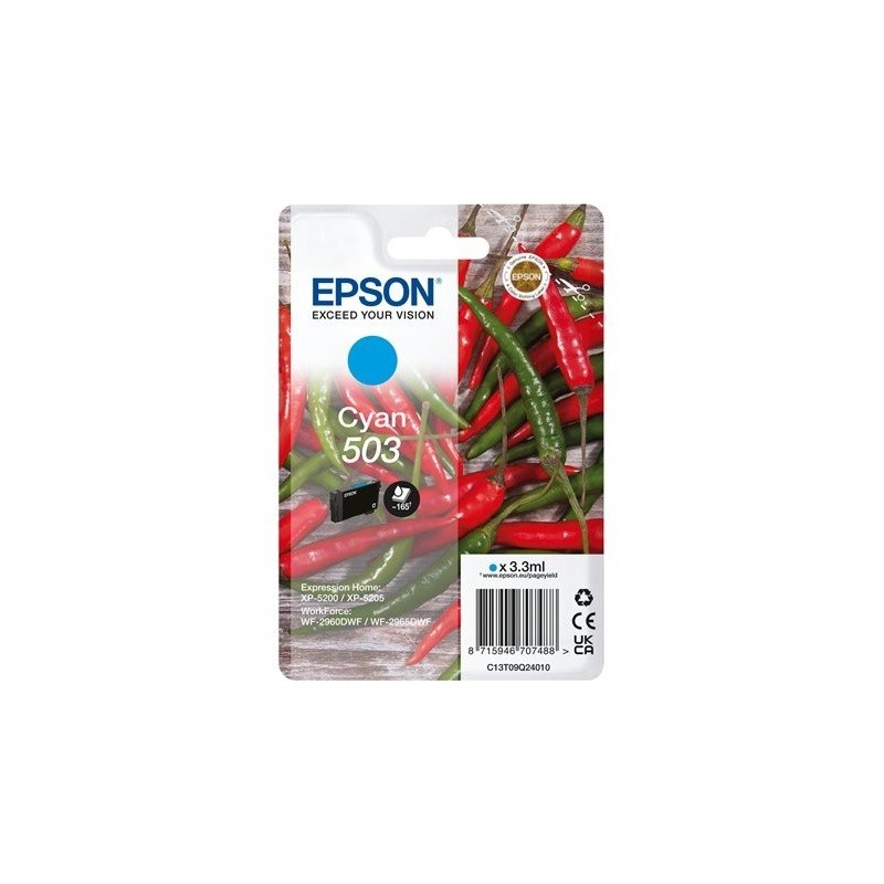 Cartouche d'encre Cyan Epson pour WorkForce WF-2960dwf ... (n°503)