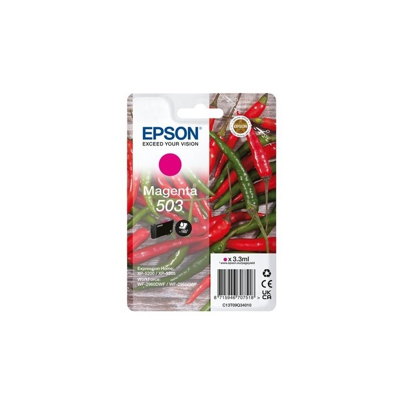 Cartouche d'encre Magenta Epson pour WorkForce WF-2960dwf ... (n°503)
