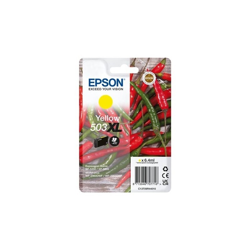 Cartouche d'encre Jaune Haute Capacité Epson pour WorkForce WF-2960dwf ... (n°503XL)