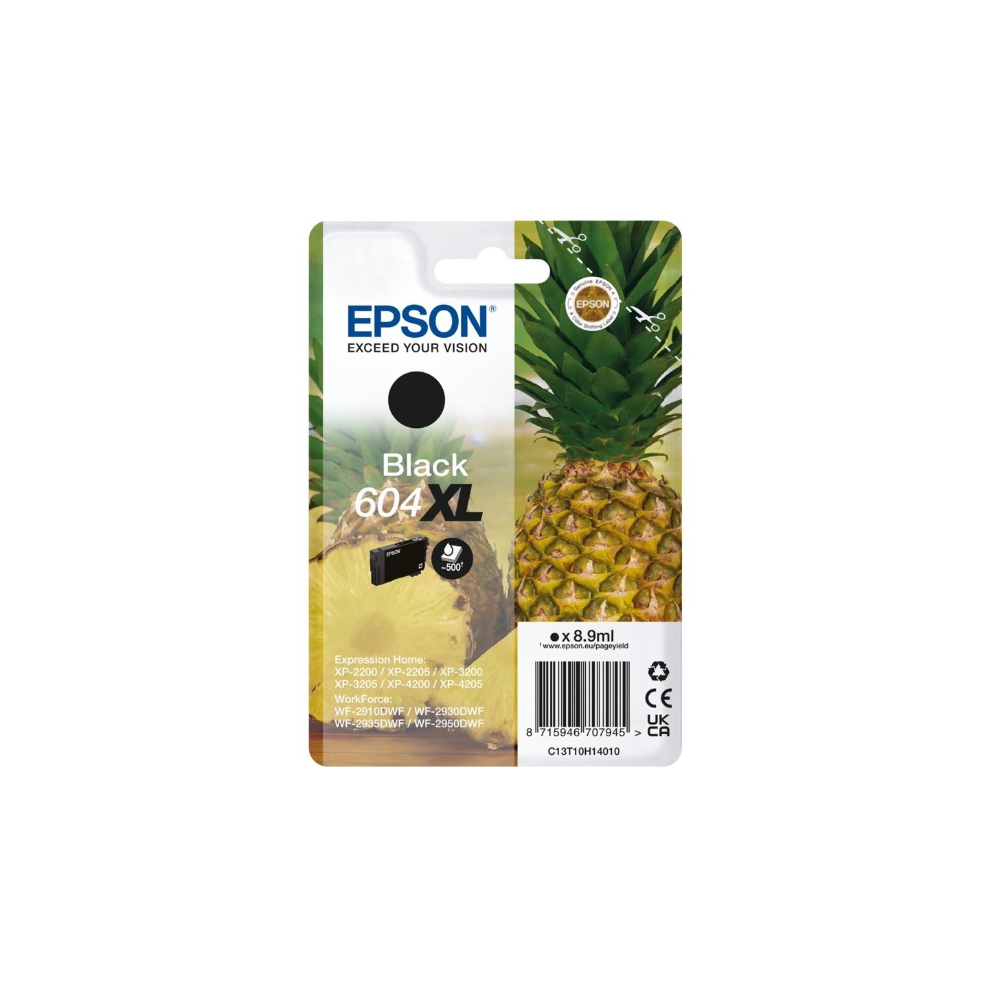 Cartouche d'encre Noir Haute Capacité pour EPSON Expression Home XP2200, ...(N°604XL)