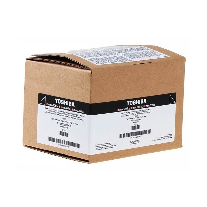 Cartouche de toner Noir Toshiba pour e-studio 305CS, 305CP, ... (T305PKR)(6B000000749)