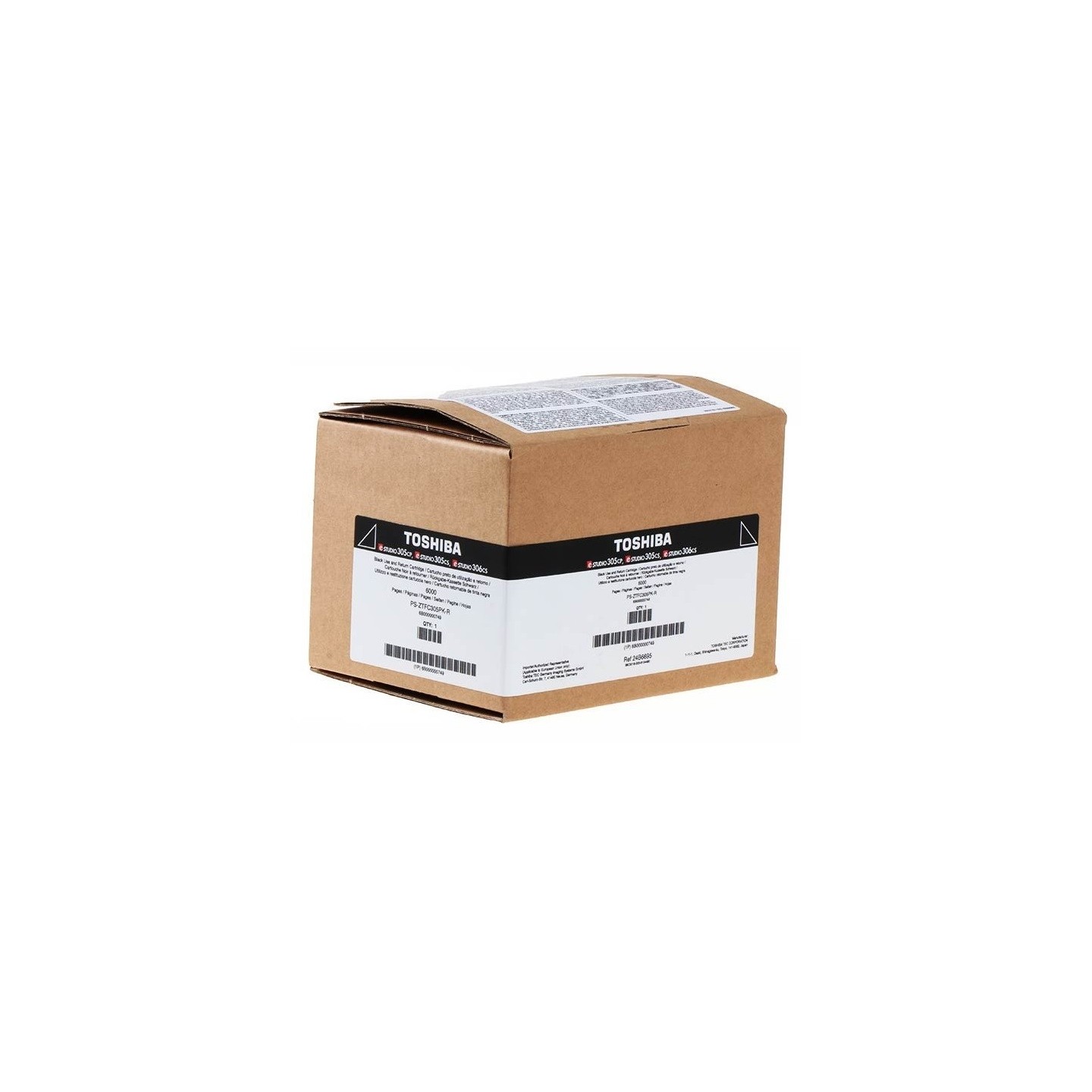 Cartouche de toner Noir Toshiba pour e-studio 305CS, 305CP, ... (T305PKR)(6B000000749)